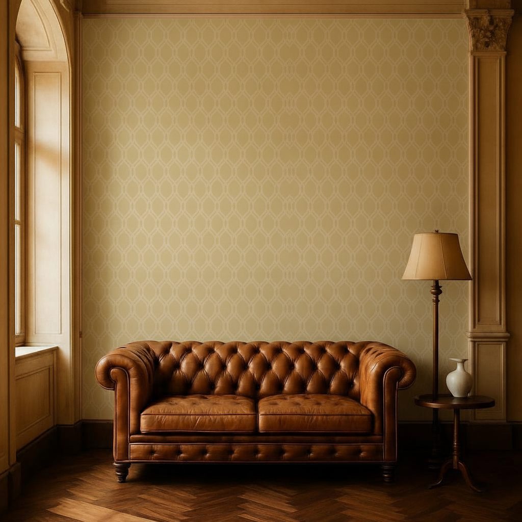 Linee Ondulate Geometriche Bianche in ambiente