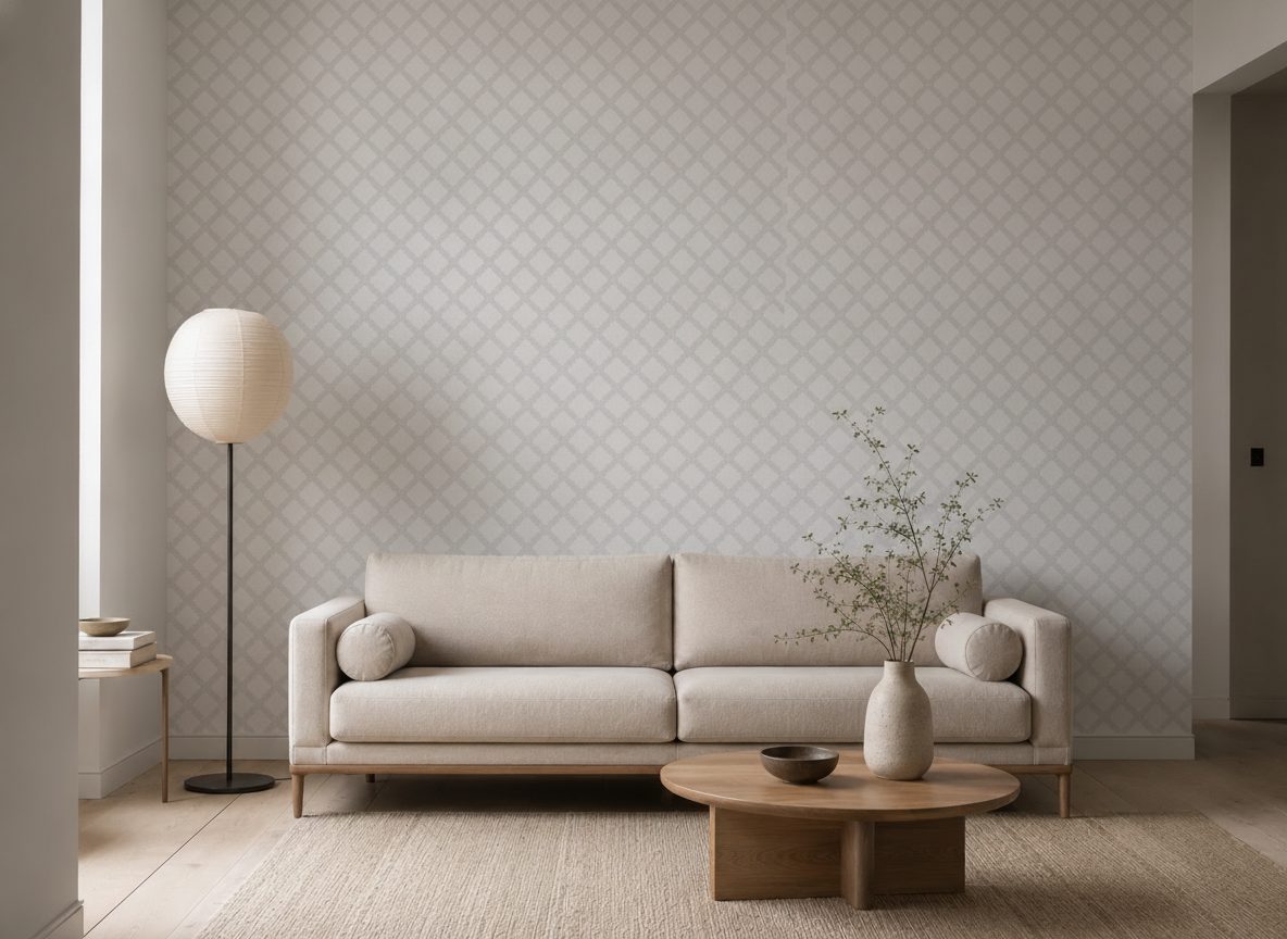 Fantasia Astratta Caleidoscopio Geometrico in a room setting