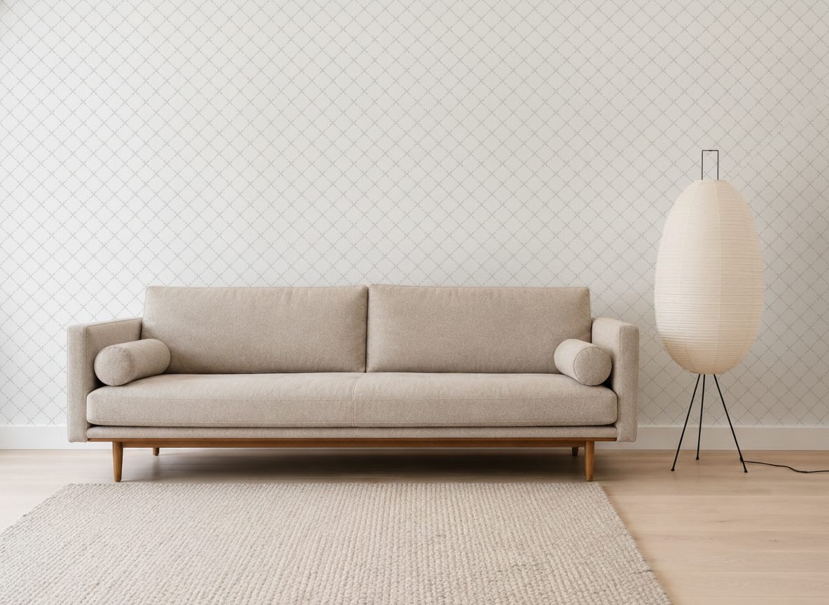 Pattern Geometrico Forme Astratte in a room setting