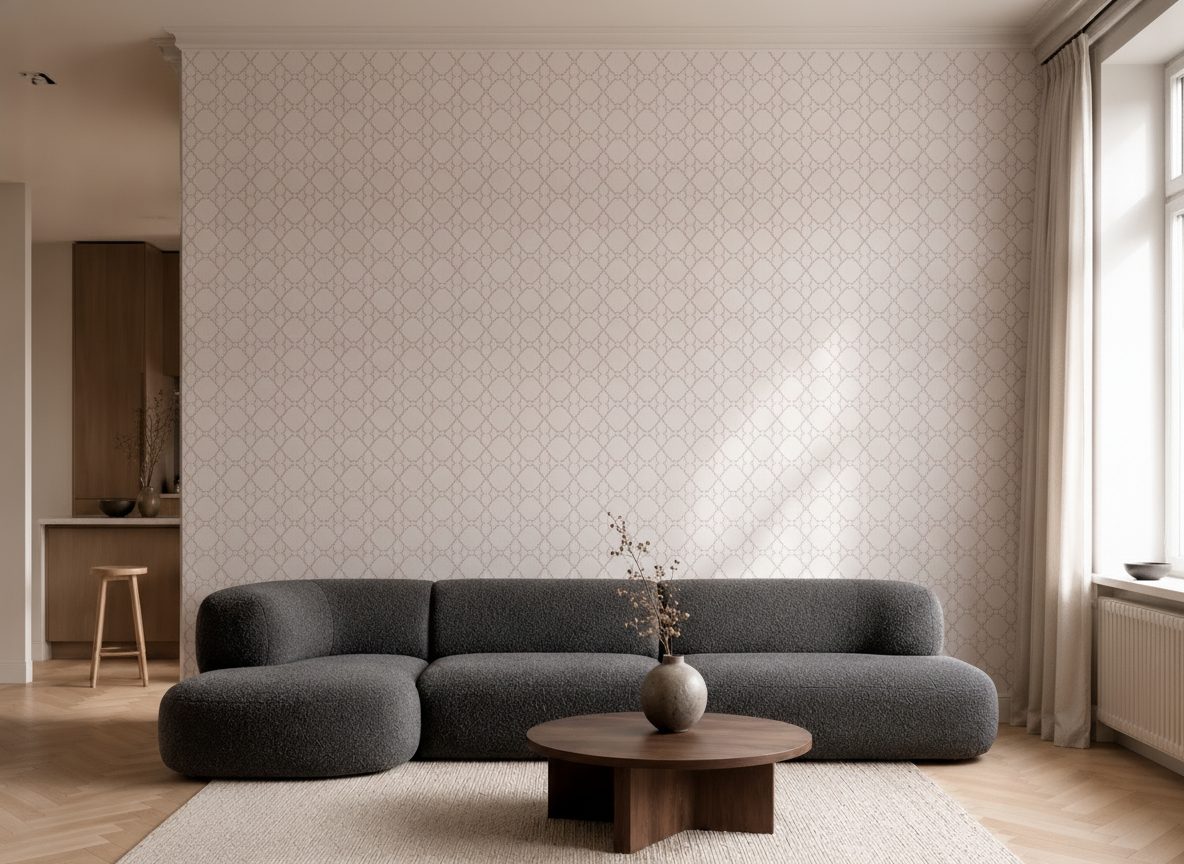 Pattern Geometrico Ornamentale Astratto in a room setting