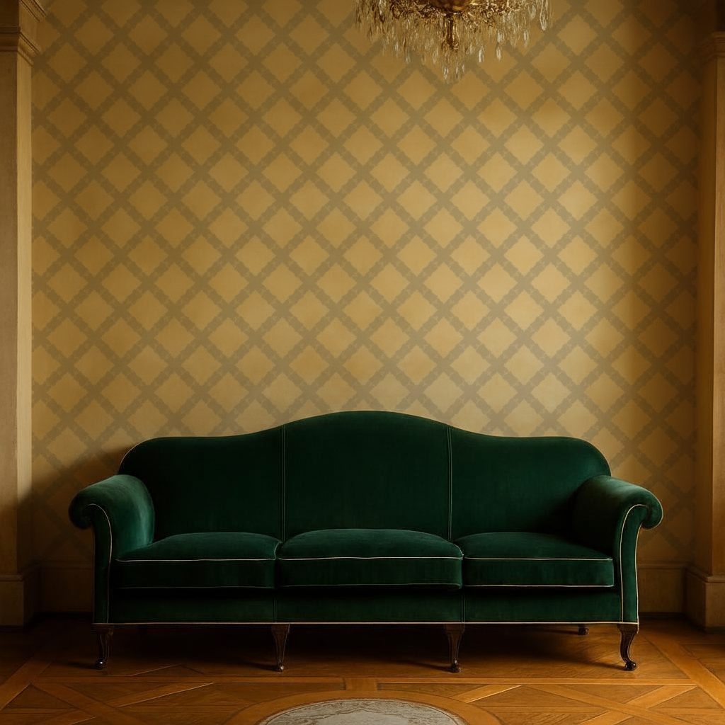 Pattern Astratto Colorato Brillante in a room setting