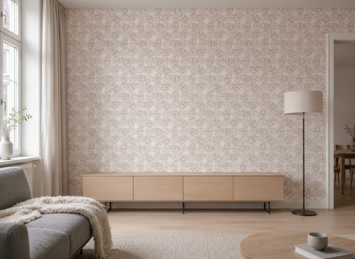 Foglie Minimal Scandi Neutre in a room setting