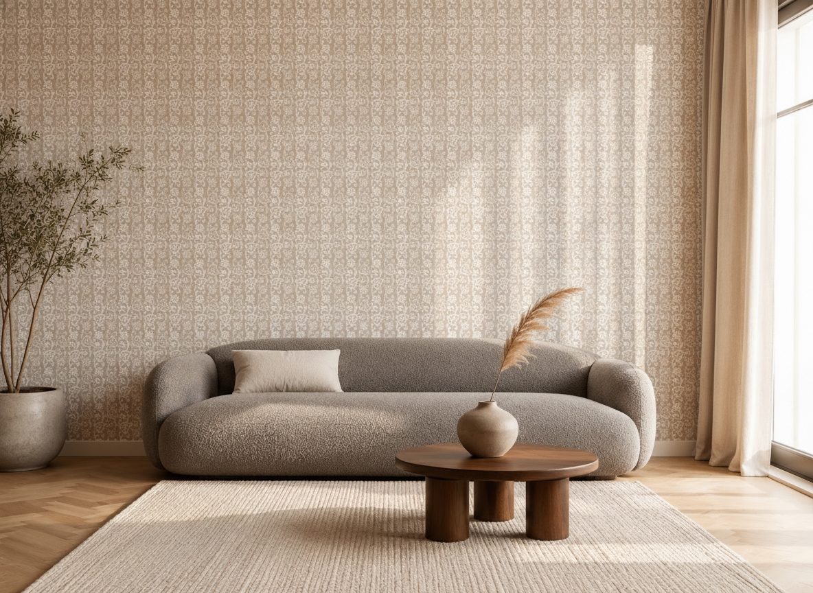 Pattern Floreale Dorato in a room setting