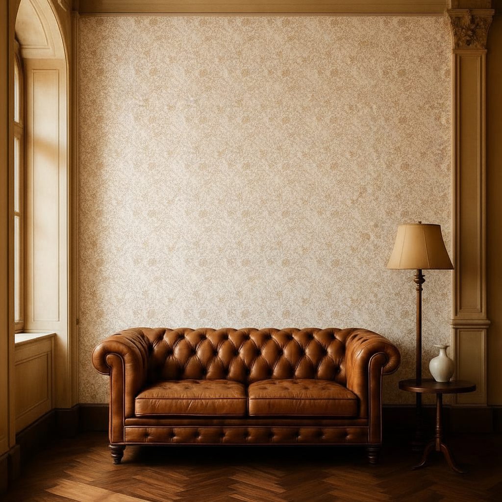 Pattern Floreale Dorato in a room setting