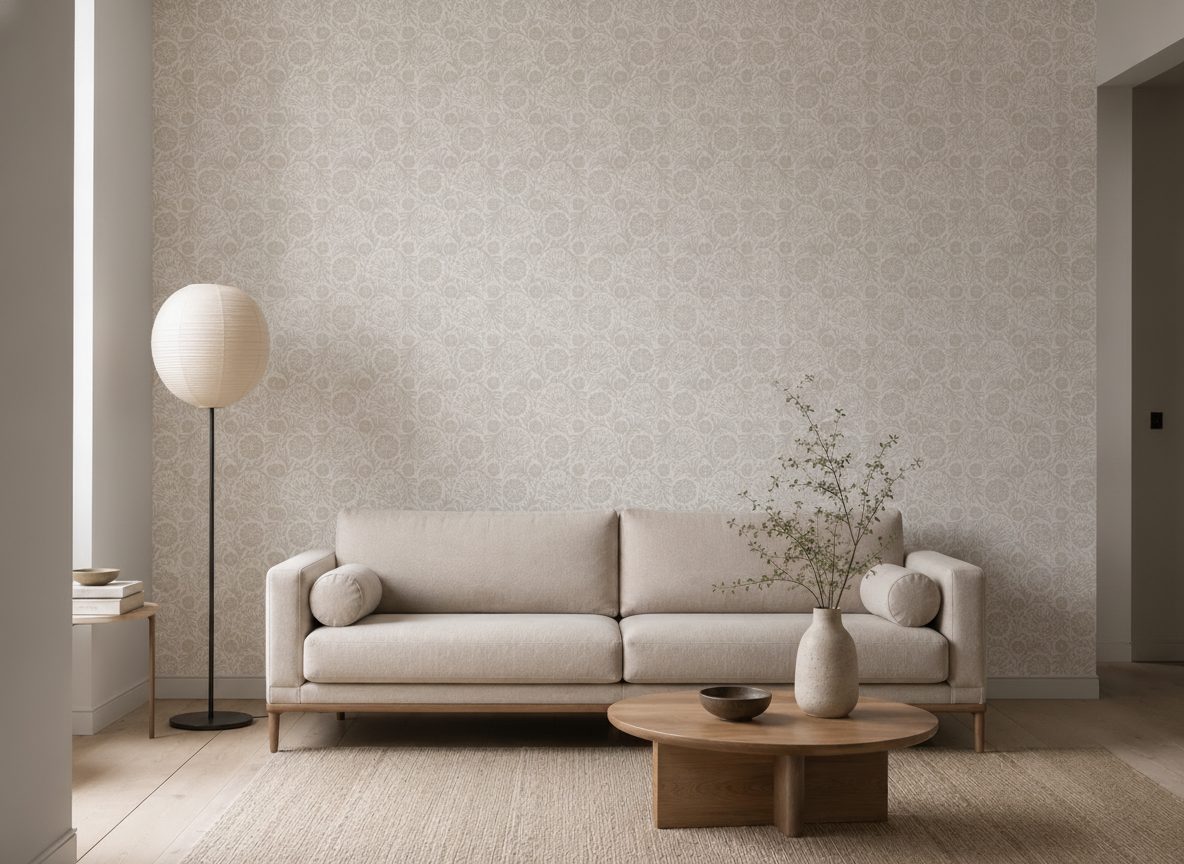 Pattern Floreale Oro in a room setting