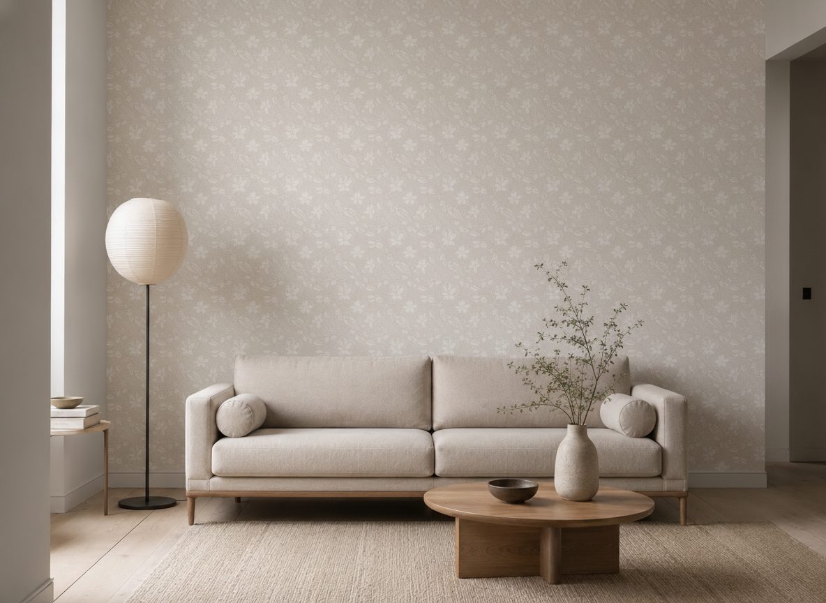 Fiori Rustici Bianco su Bianco in ambiente