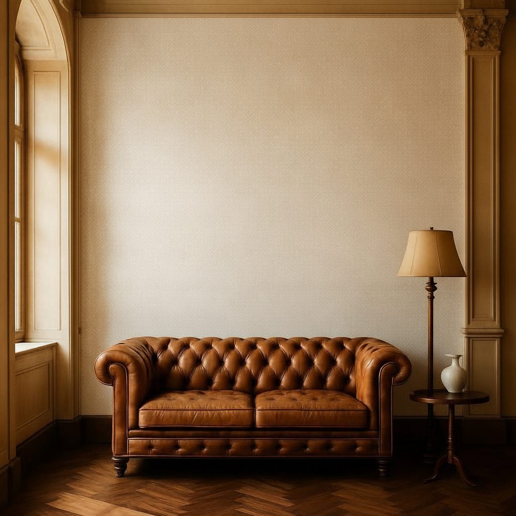 Pattern Geometrico Quadrato in a room setting