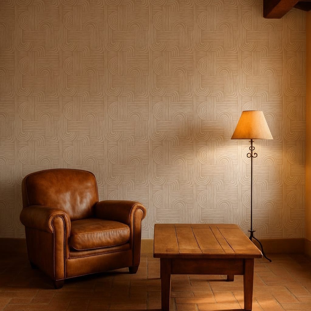 Forme Astratte Boho Pastello in ambiente