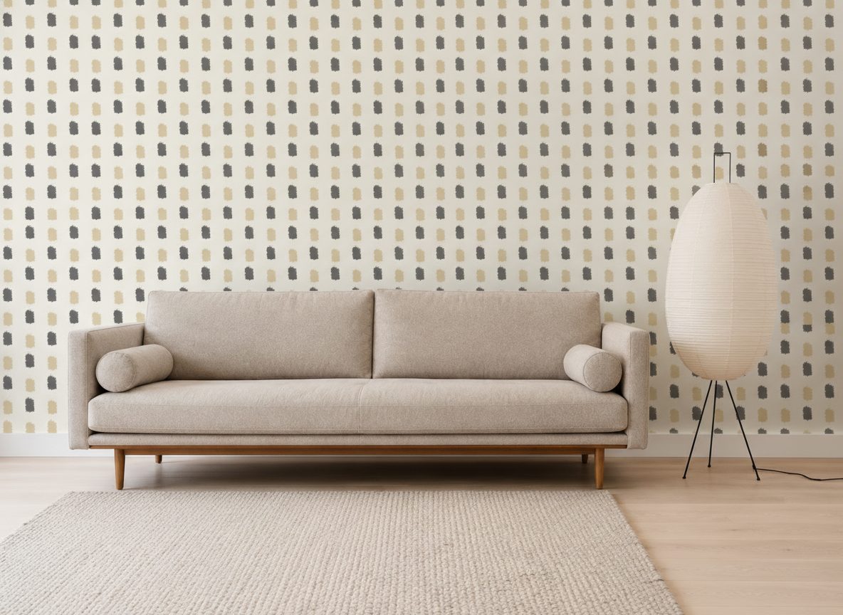 Pennellate Grunge Oro Nero in ambiente