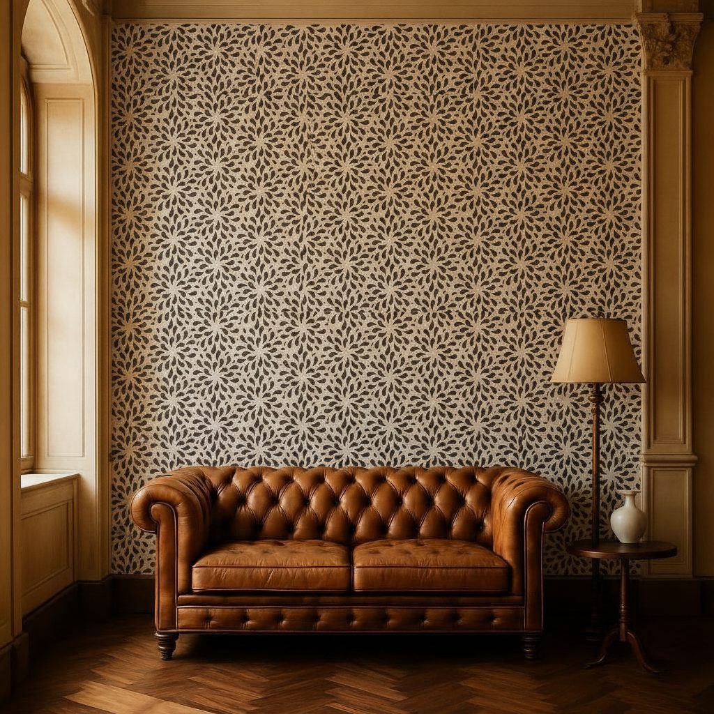 Fogliame Floreale Vintage in ambiente