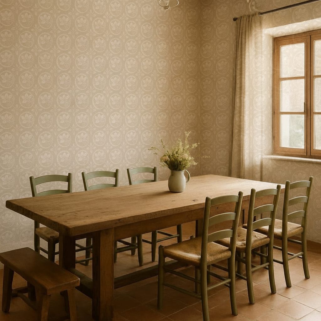 Fiori Rustici Bianchi Lino in ambiente