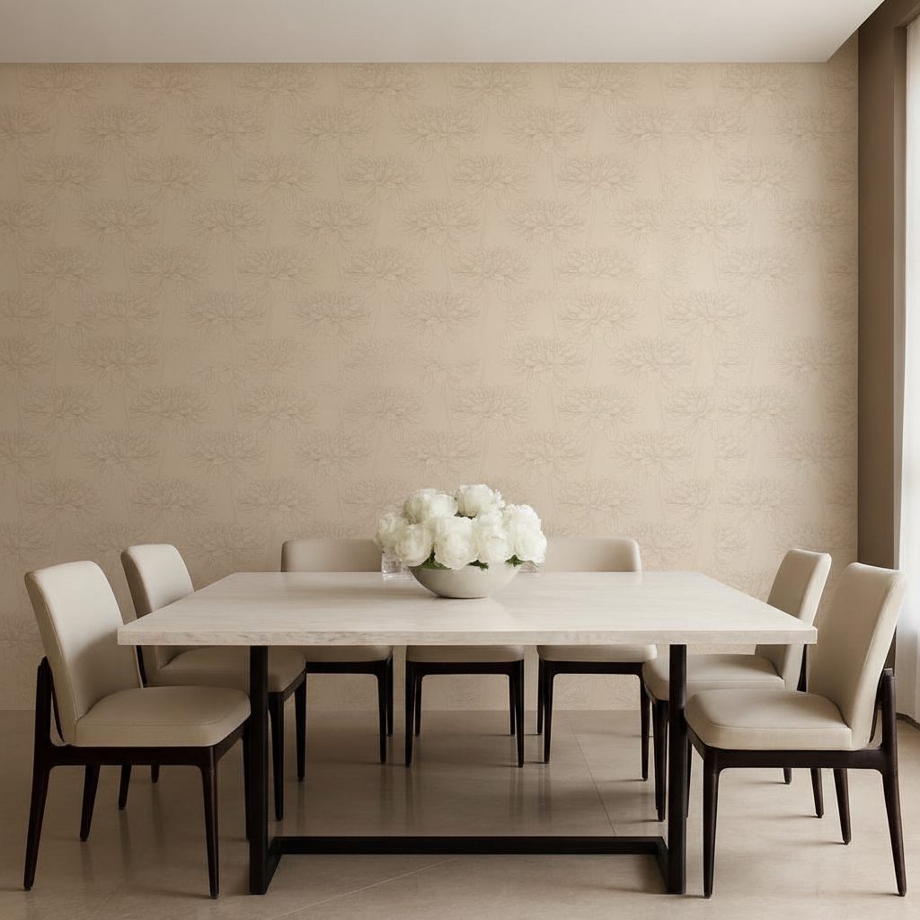 Dalia Beige Disegnata a Mano in ambiente