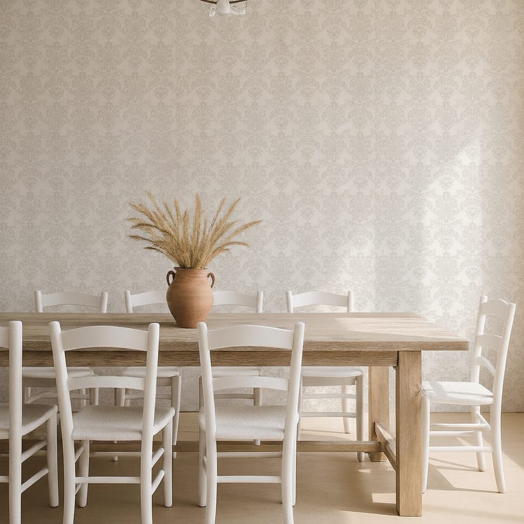 Ornamento Barocco Floreale Beige in ambiente