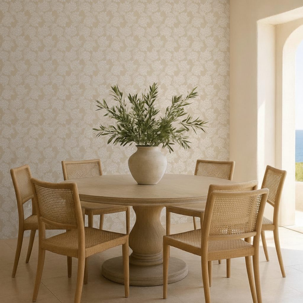 Floreale Astratto Dorato in ambiente