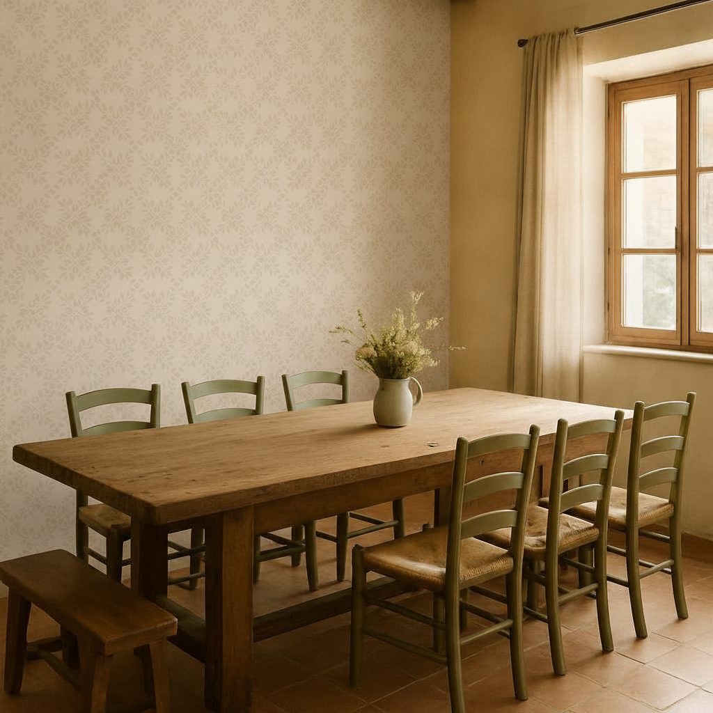 Floreale Rustico Bianco in ambiente