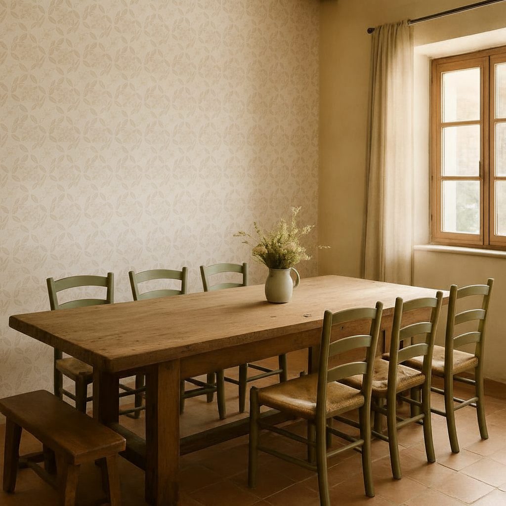 Floreale Rustico Bianco in ambiente