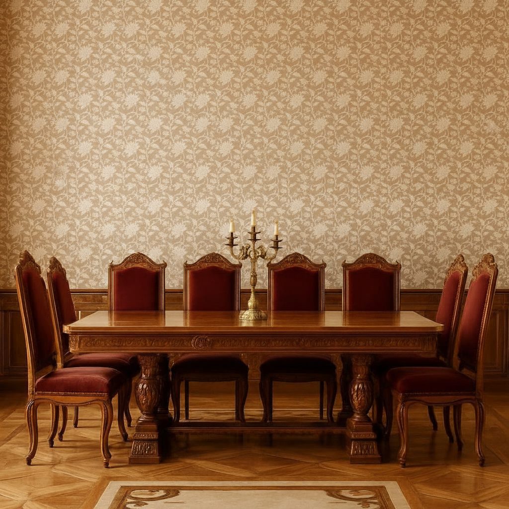Floreale Astratto Dorato in ambiente
