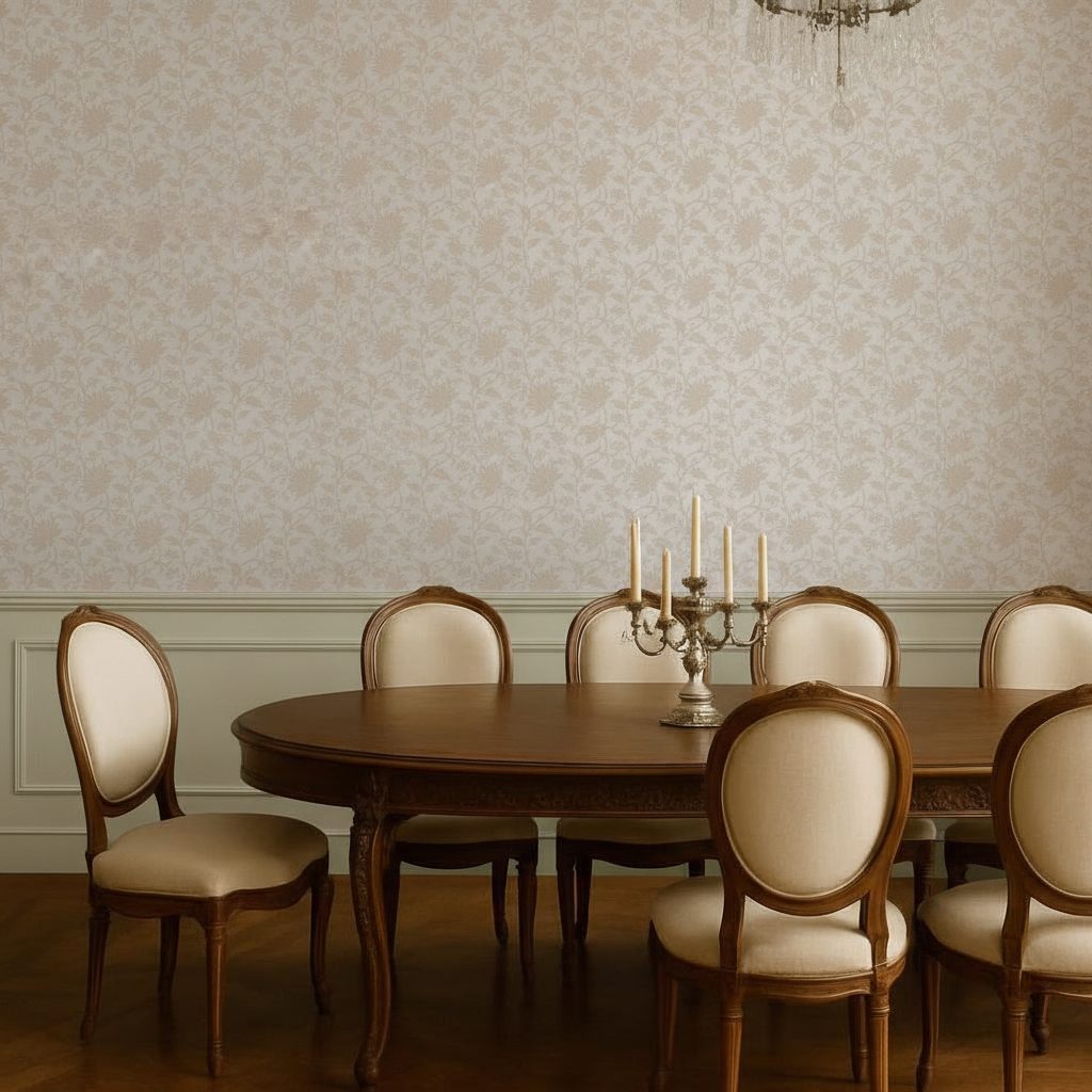 Floreale Reale Dorato in ambiente