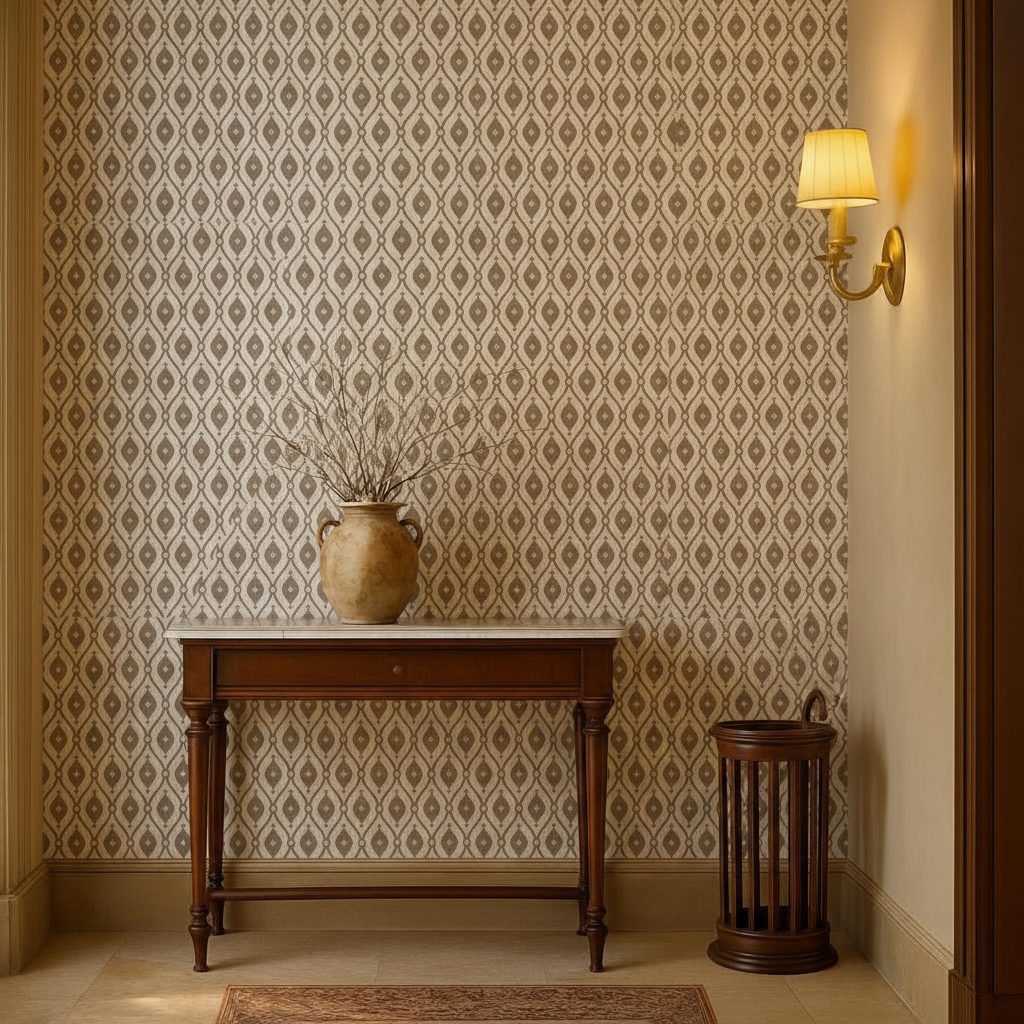 Pattern Astratto con Cerchi in ambiente