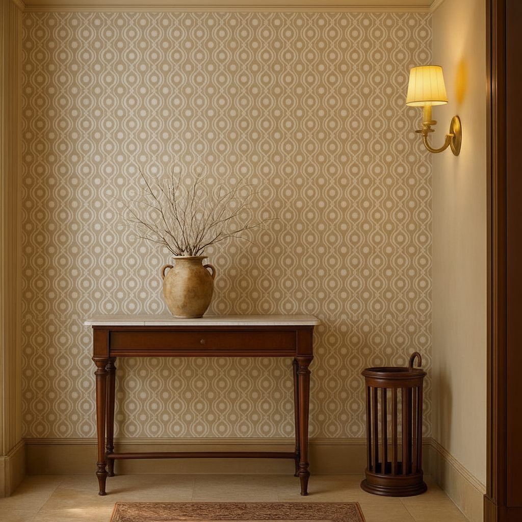 Pattern Geometrico Linee Ondulate in ambiente