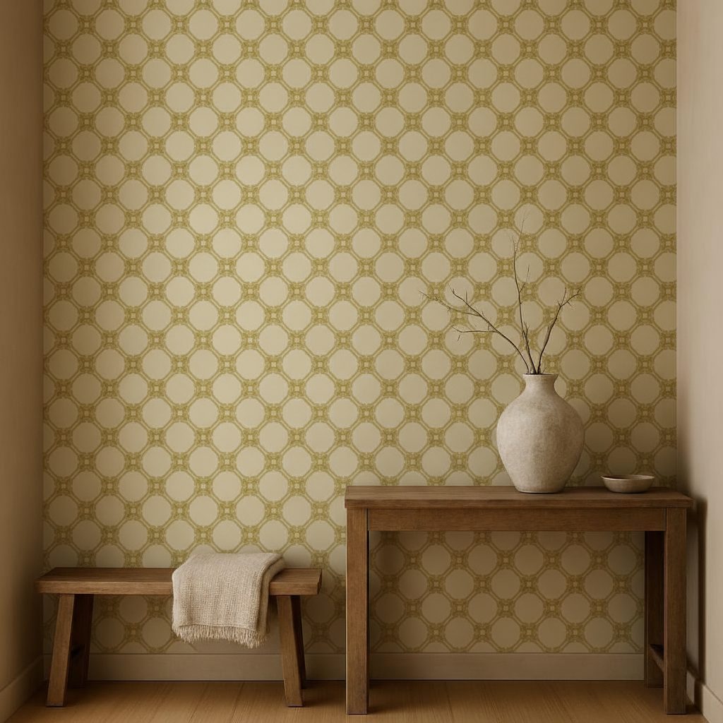 Pattern Geometrico Dorato Elegante in ambiente