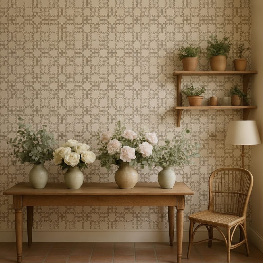Piastrelle Geometriche a Strisce in ambiente