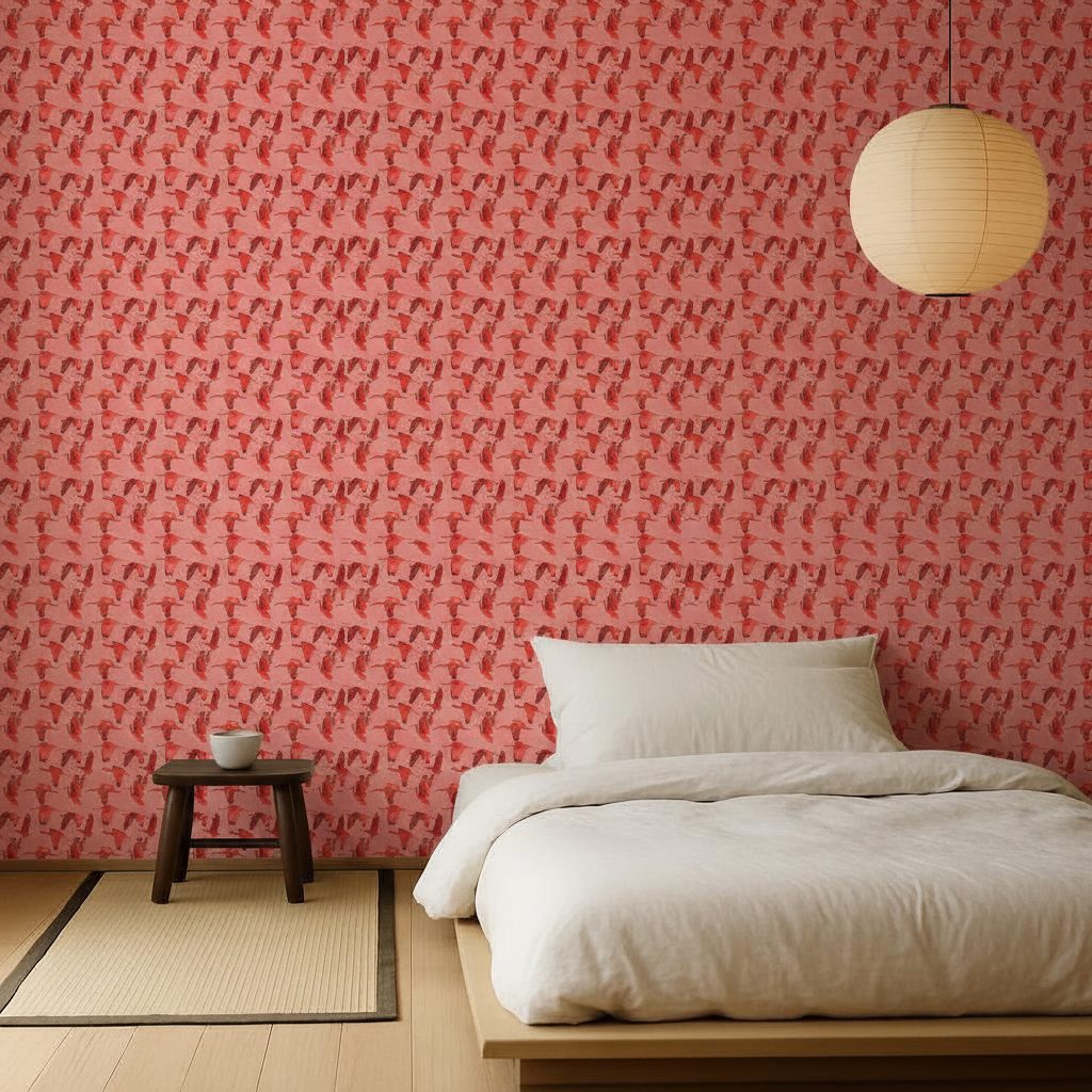 Uccello Ibis Scarlatto Rosa in ambiente