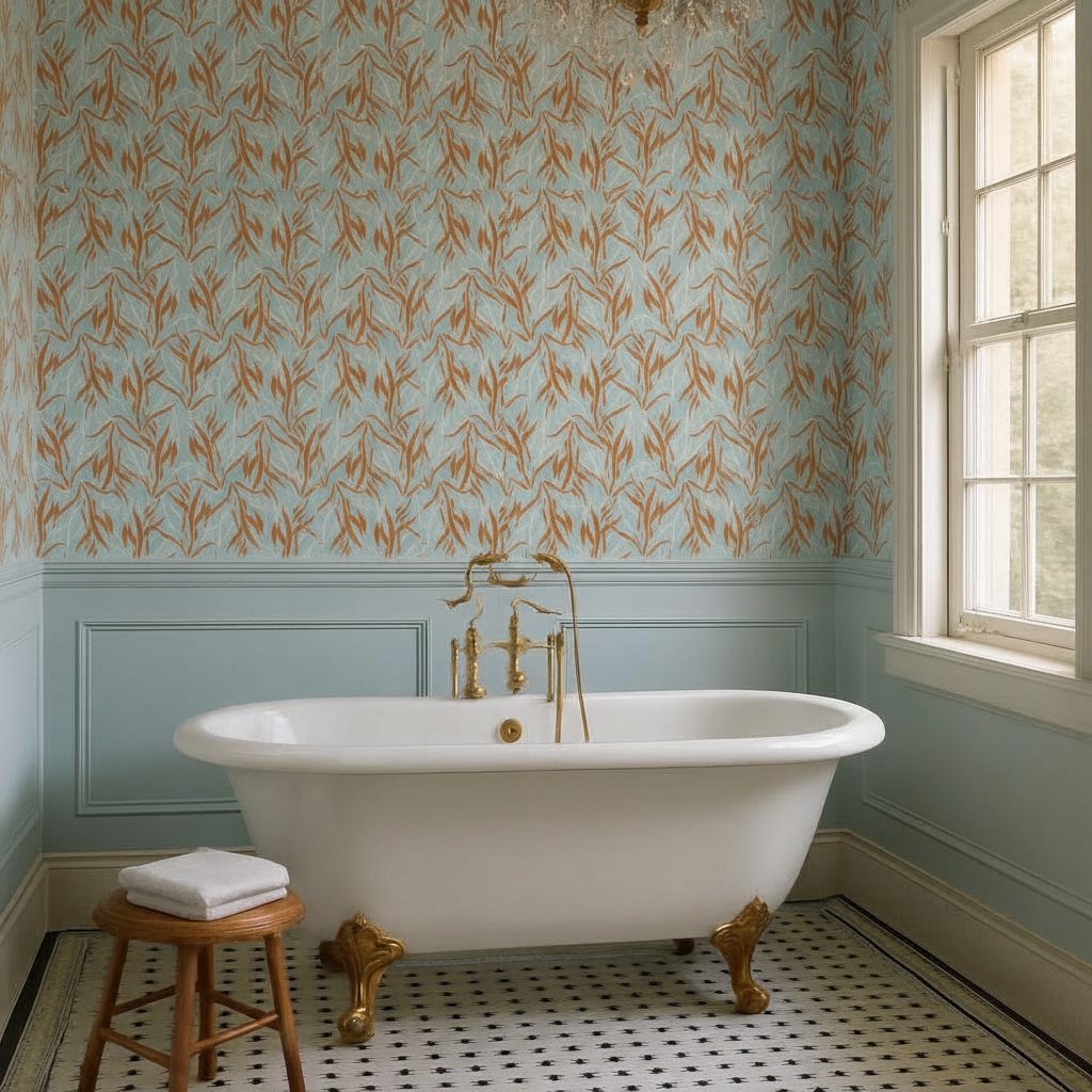 Foglie Tropicali Blue in ambiente