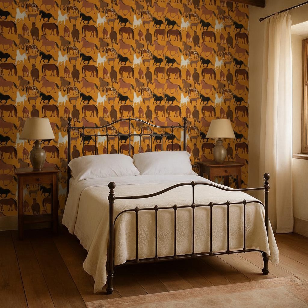Cavalli Selvaggi Color Yellow in ambiente