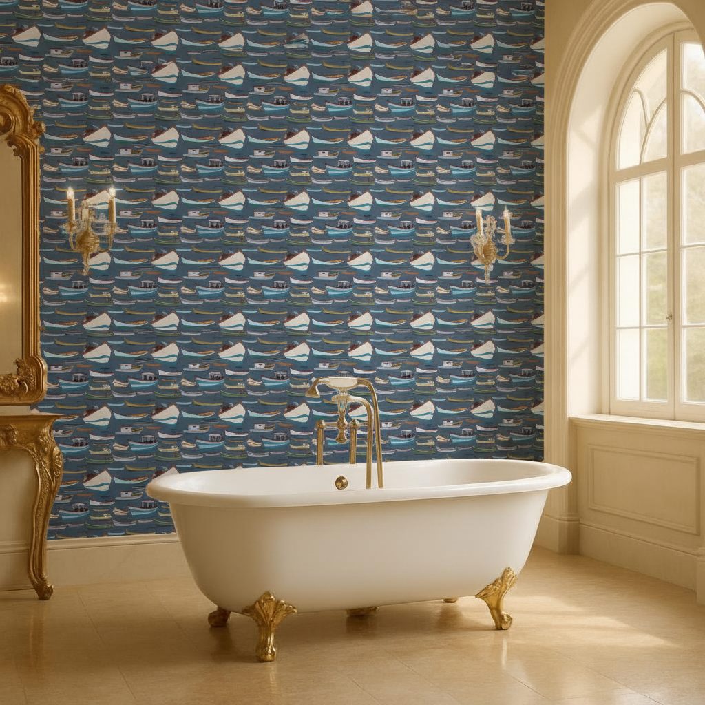 Barchette Colorate Blue in ambiente