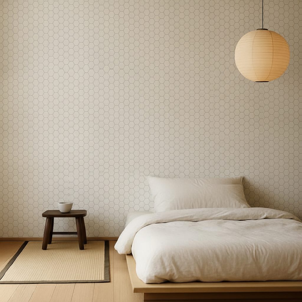 Pattern Esagonale Bianco in ambiente
