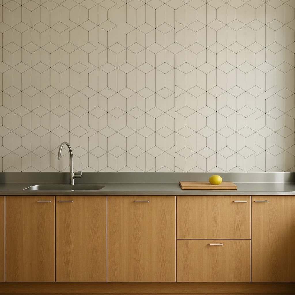 Pattern Esagonale Astratto Semplice in ambiente