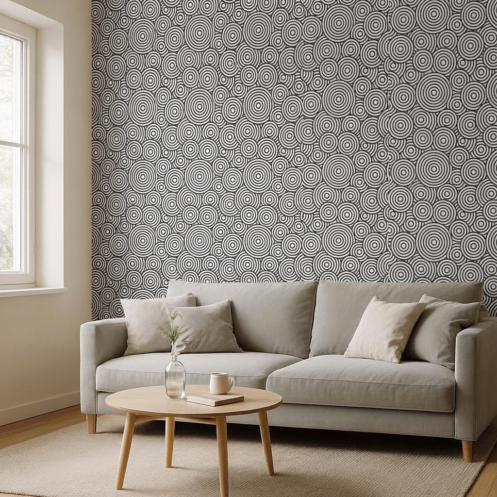 Pattern Geometrico Astratto Circolare in ambiente