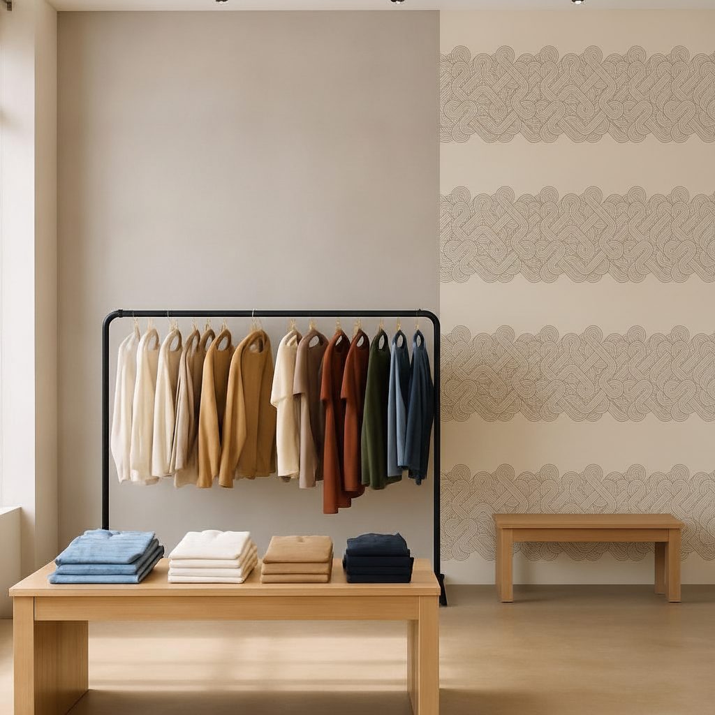 Bordo Astratto Linee Intrecciate in ambiente
