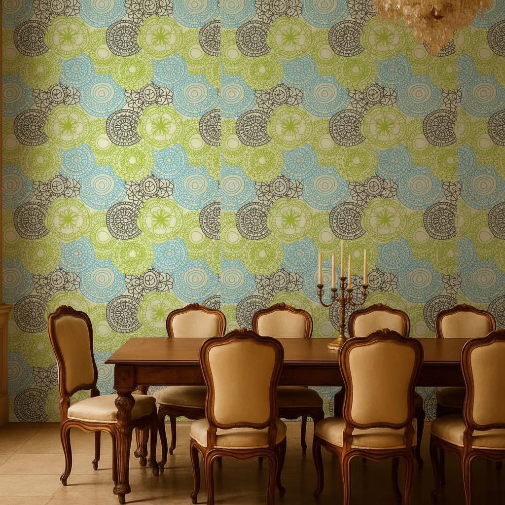 Elegante Pattern Floreale Astratto in ambiente