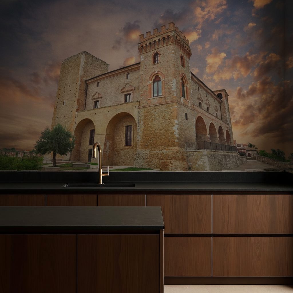 Castello Medievale Crecchio Tramonto in a room setting