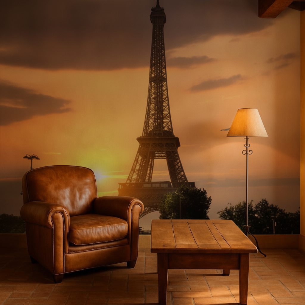 Torre Eiffel Alba Parigi in ambiente
