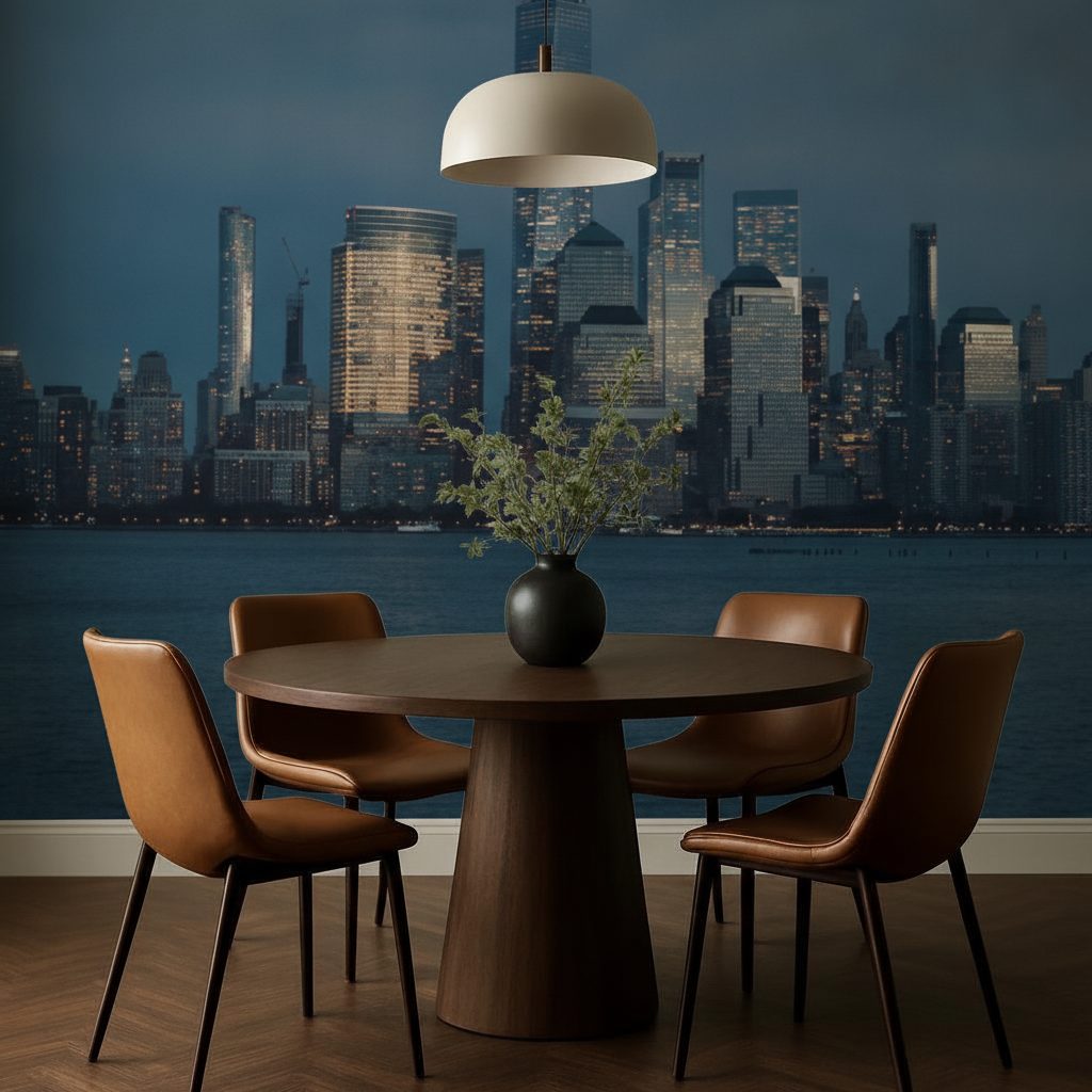 Skyline New York al Crepuscolo in ambiente