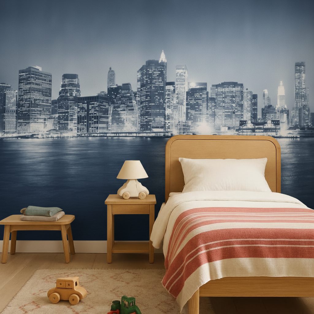 New York Panoramica Notturna in ambiente