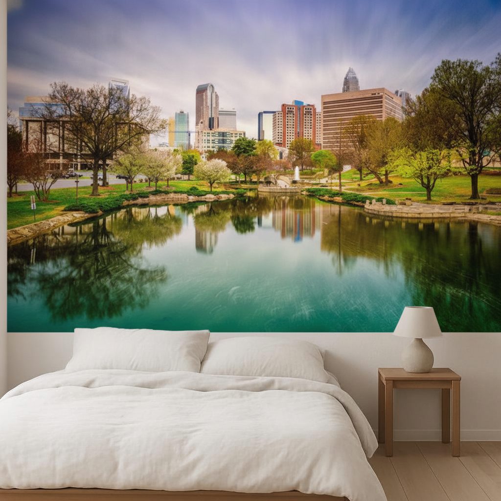 Skyline Charlotte North Carolina in ambiente