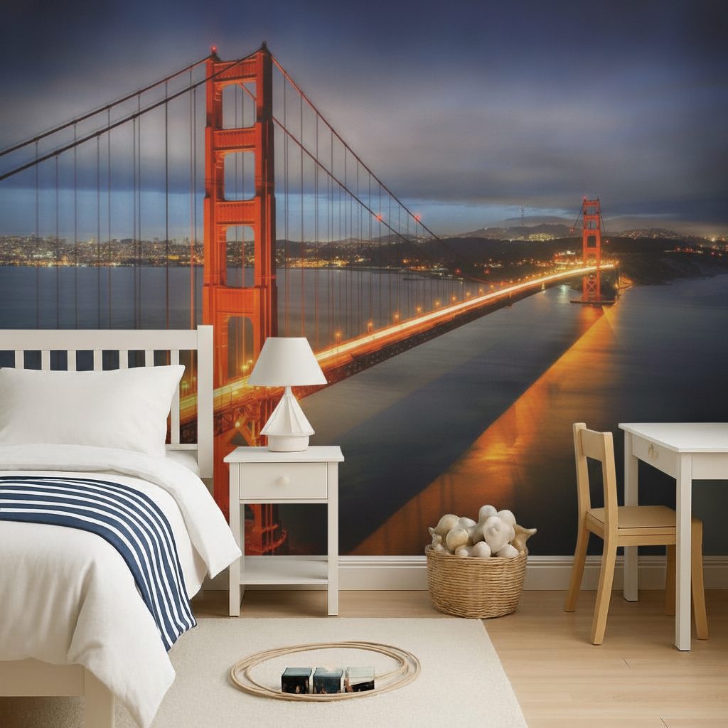 Golden Gate Bridge Notte in ambiente