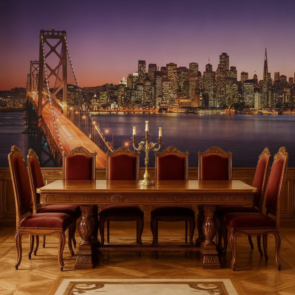 Skyline San Francisco Tramonto in ambiente