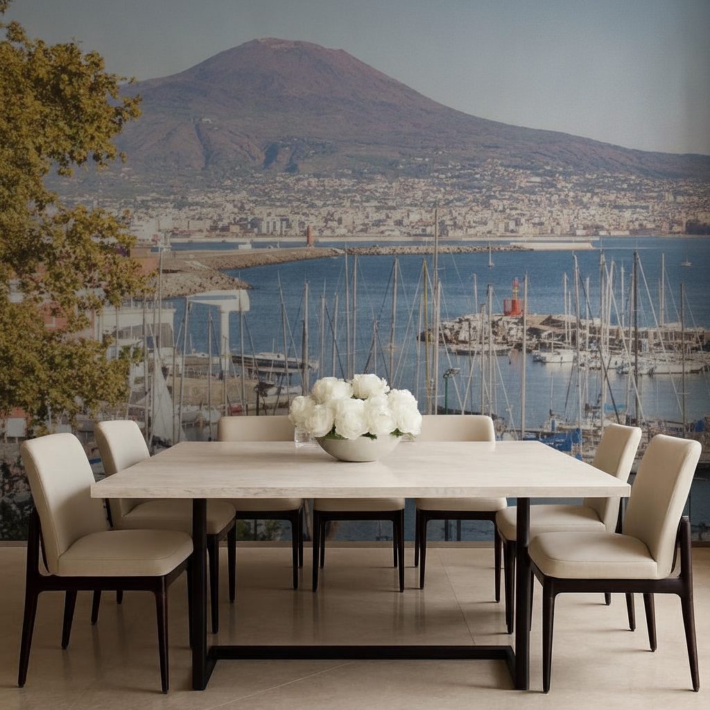Porto Napoli Vesuvio Sfondo in ambiente