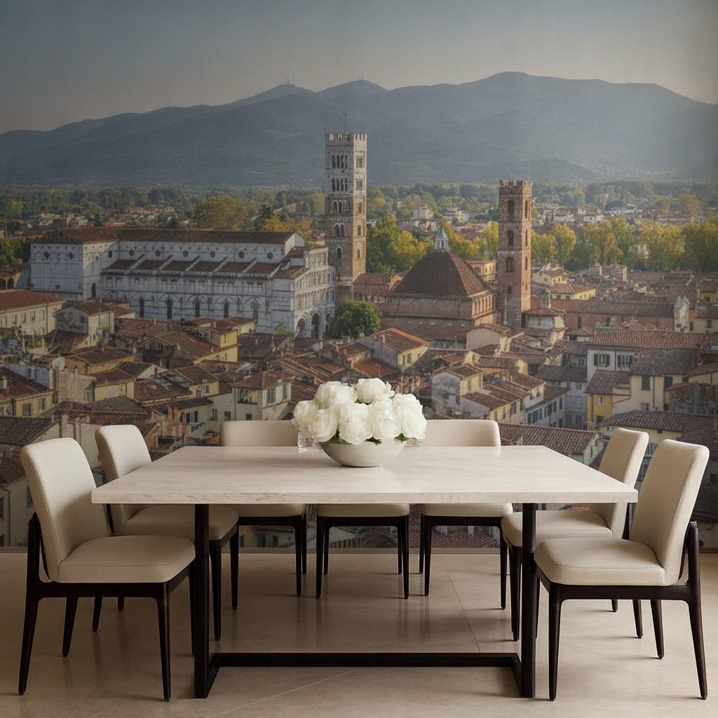 Skyline Lucca Duomo San Martino in a room setting